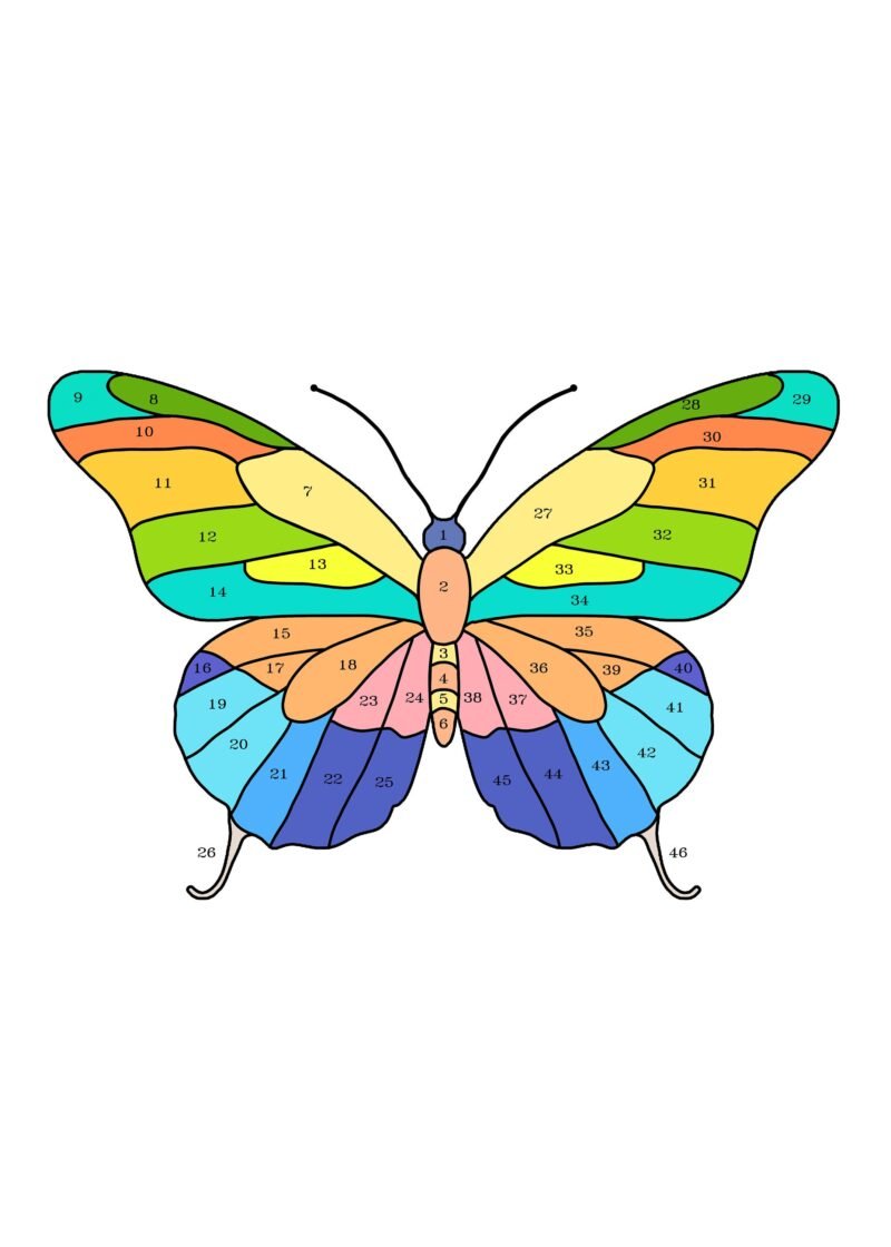 Digital Download Butterfly Stained Glass Pattern, Modern Suncatcher, Diy Stained Glass - Image 2
