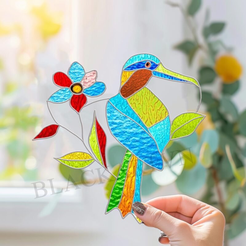 Digital Download Albatross N01 Stained Glass Pattern, Modern Suncatcher, Diy Stained Glass,Easy art Hobby License Beginner to Intermediate - Image 3