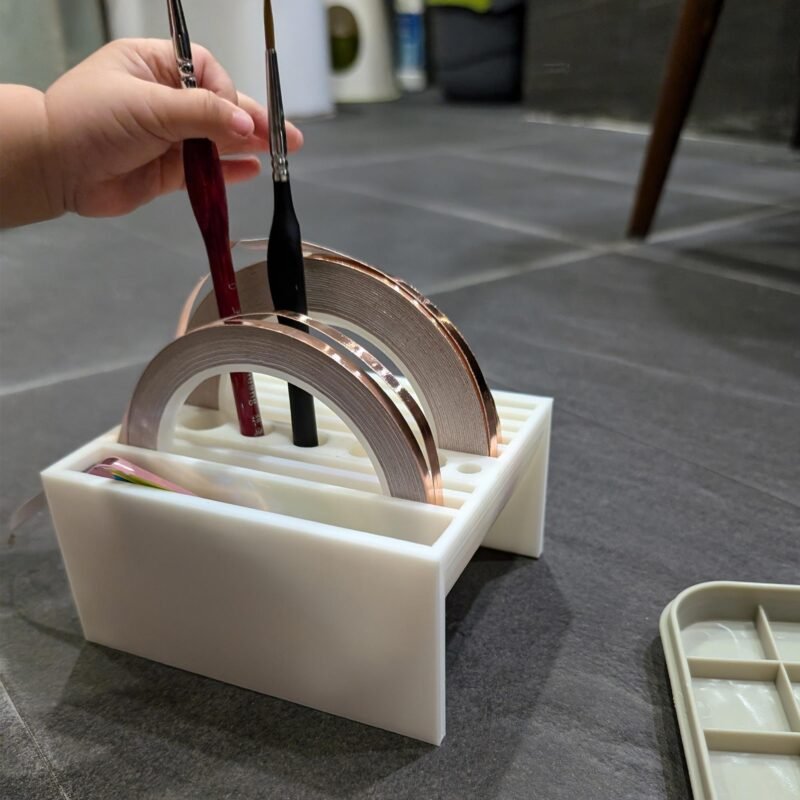Copper foil caddy,  and Paintbrush Storage Box - Image 2
