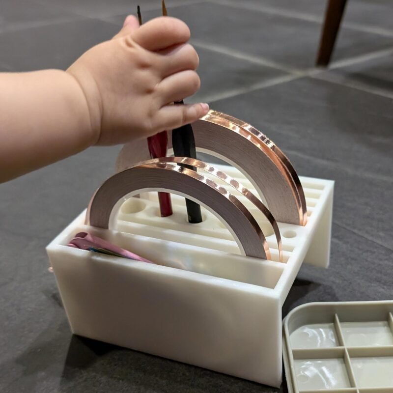 Copper foil caddy,  and Paintbrush Storage Box - Image 8