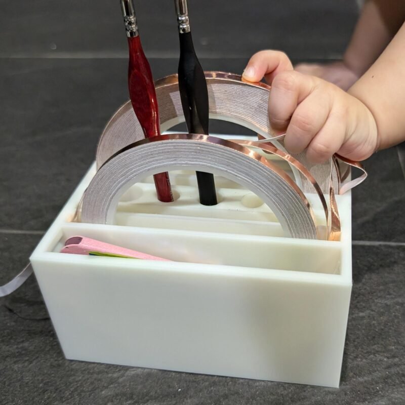 Copper foil caddy,  and Paintbrush Storage Box - Image 5