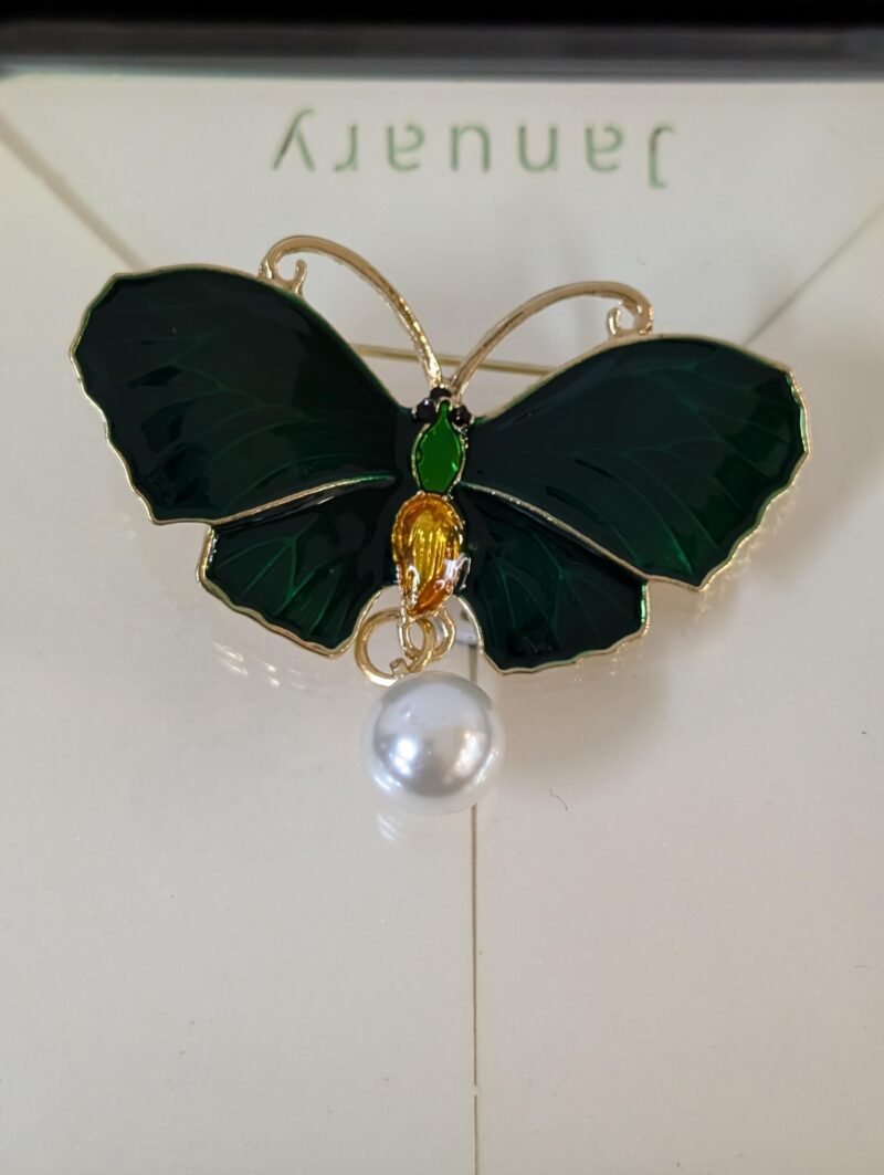 Brooch 10 Vintage Crystal Butterfly Brooch Style 7 Elegant Accent Piece - Image 4