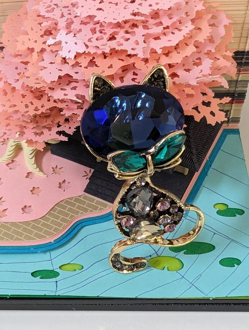 Brooch 12 Adorable Crystal Cat Brooch Trendy Fashion