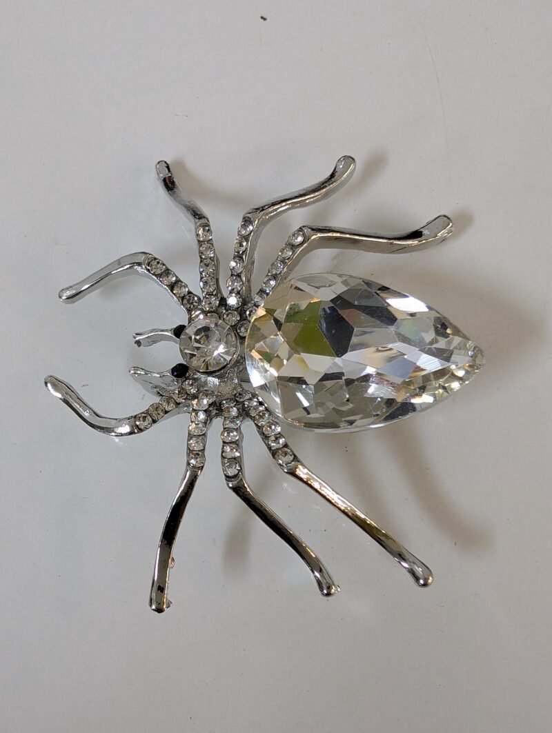 Brooch 23 Stylish Large Spider Brooch Retro Crystal Insect Jewelry - Image 4