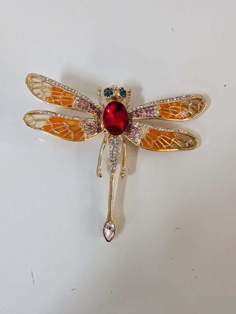 Brooch 30 Trendy Dragonfly with Unique Gemstone Details - Image 6