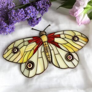 Digital Download Butterfly T03 Stained Glass Pattern, Modern Suncatcher, Diy Stained Glass