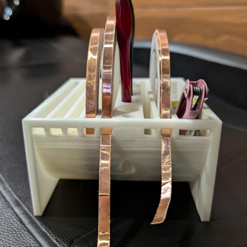 Copper foil caddy,  and Paintbrush Storage Box - Image 6