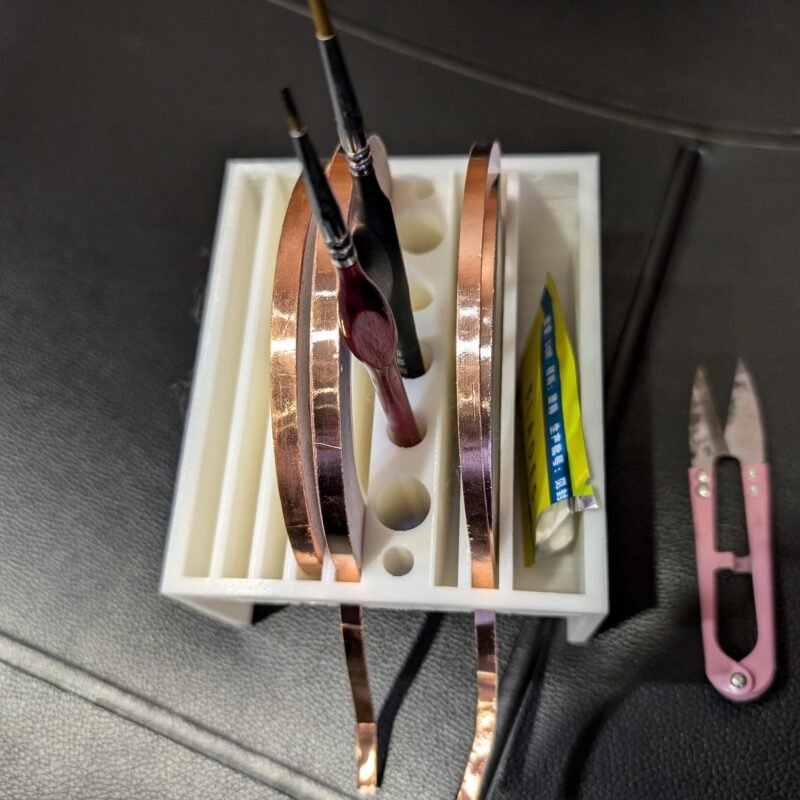 Copper foil caddy,  and Paintbrush Storage Box - Image 7