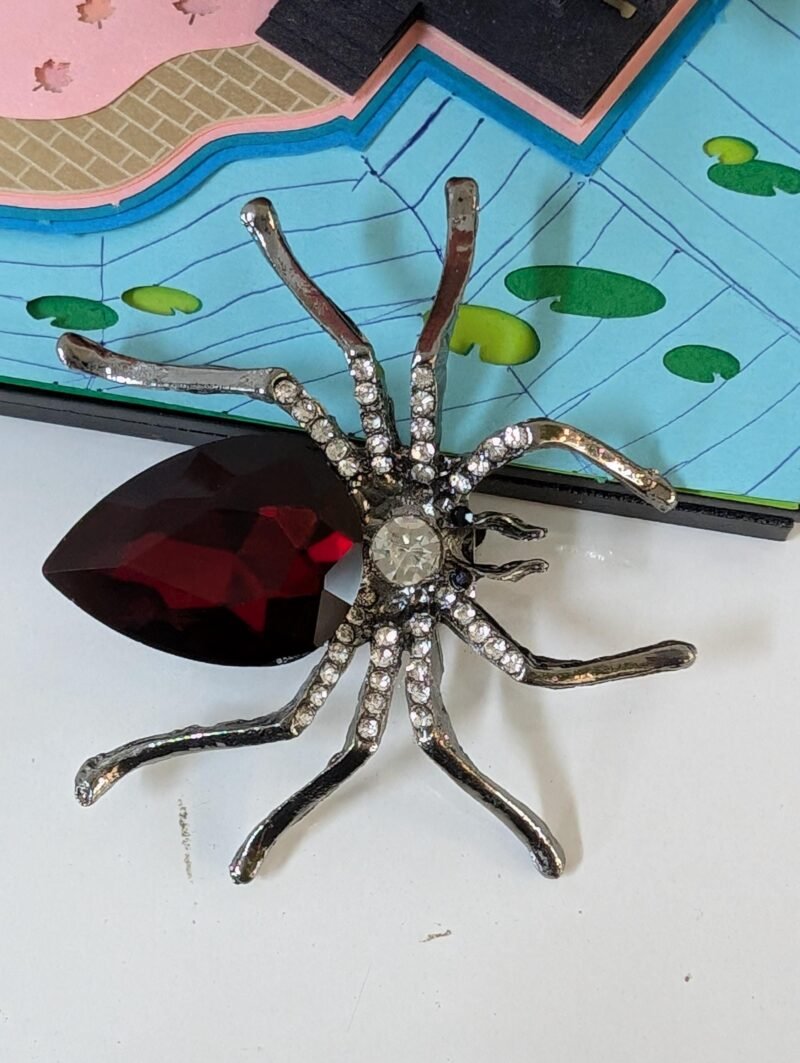 Brooch 4 Unisex Crystal Spider Dragonfly Brooch Unique Jewelry for Men and Women - Image 4