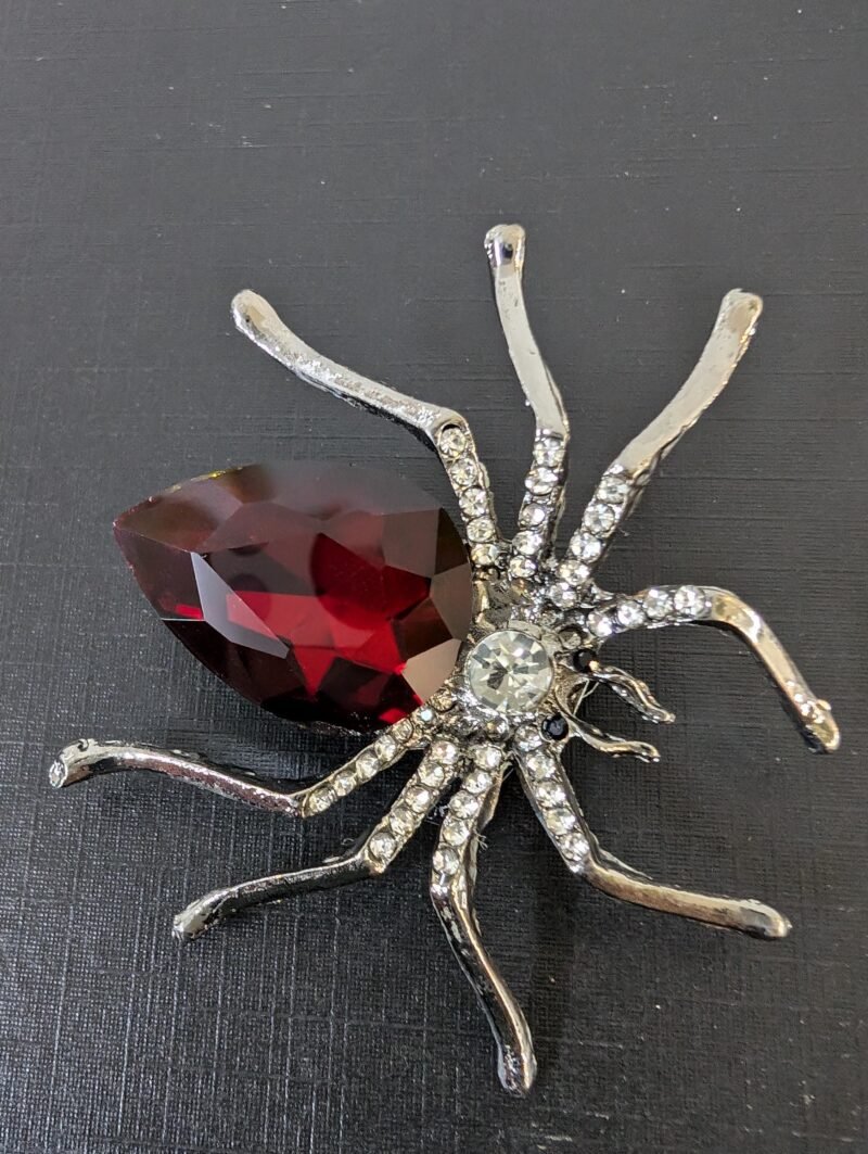 Brooch 4 Unisex Crystal Spider Dragonfly Brooch Unique Jewelry for Men and Women - Image 2