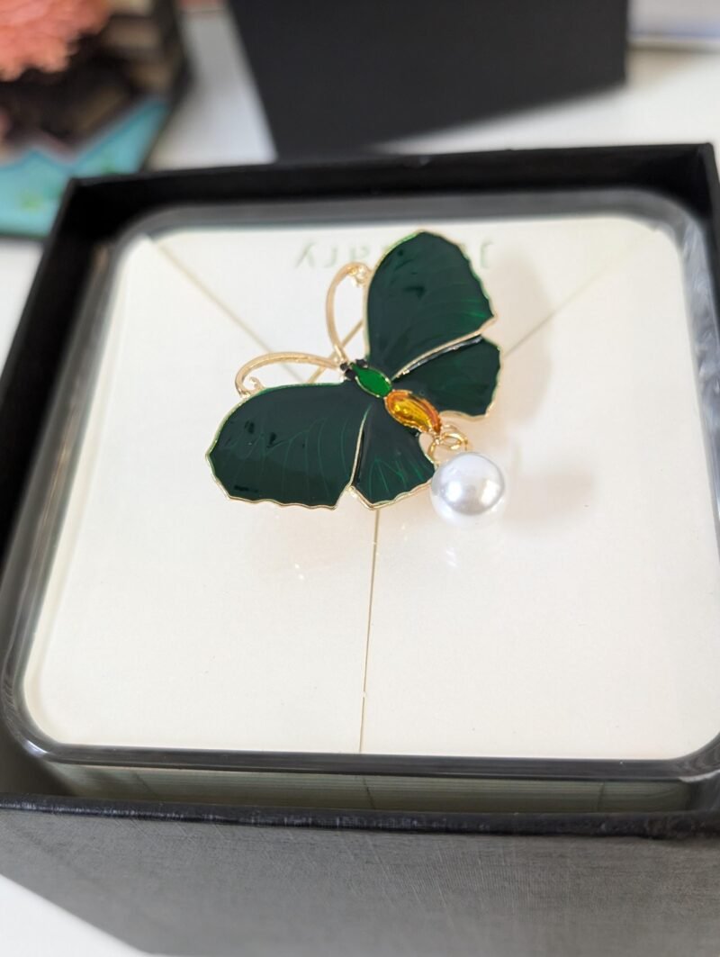 Brooch 10 Vintage Crystal Butterfly Brooch Style 7 Elegant Accent Piece - Image 2