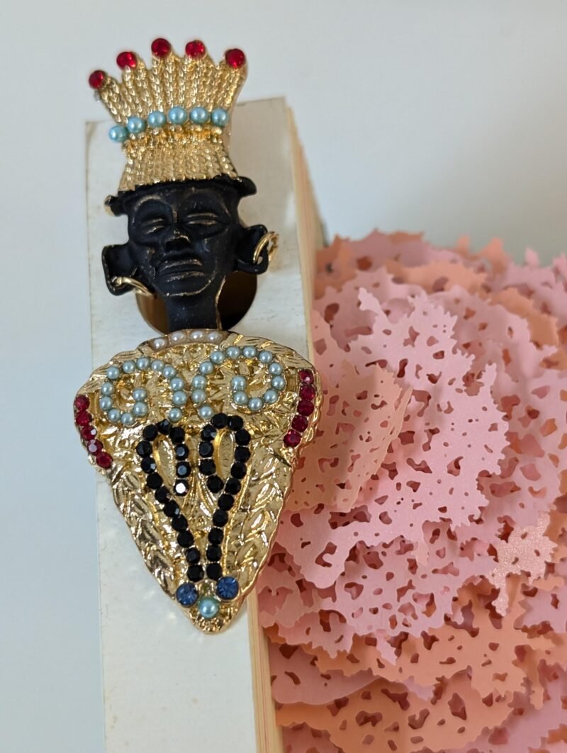 Brooch 18 Baroque Style Vintage Fashion Brooch Bold and Elegant african art - Image 3