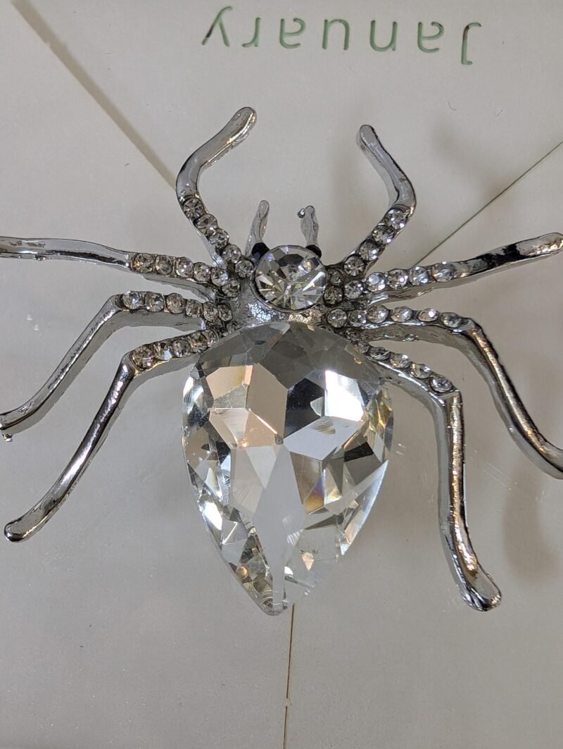Brooch 23 Stylish Large Spider Brooch Retro Crystal Insect Jewelry - Image 3