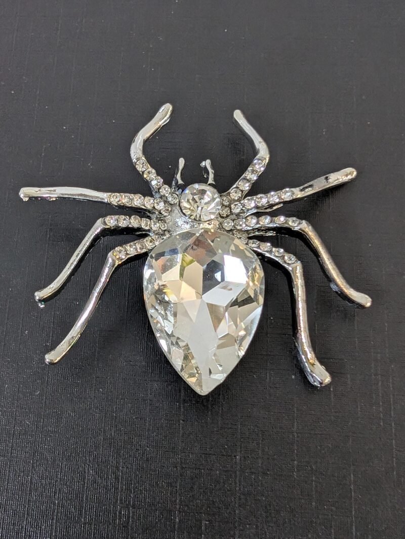 Brooch 23 Stylish Large Spider Brooch Retro Crystal Insect Jewelry - Image 8