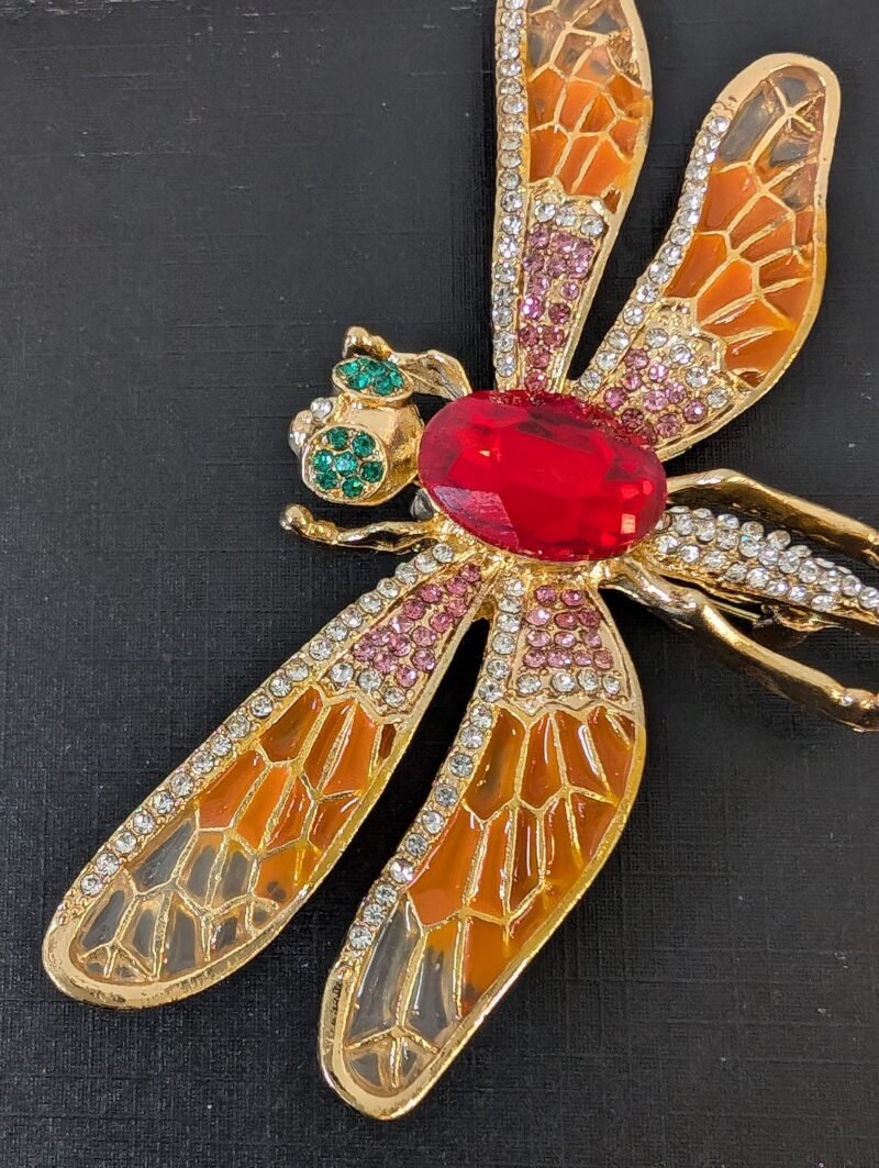 Brooch 30 Trendy Dragonfly with Unique Gemstone Details - Image 5
