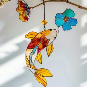 Digital Suncatcher lighthouse Koi V11 Home Decor Window Decor Art High End Living Father's Day