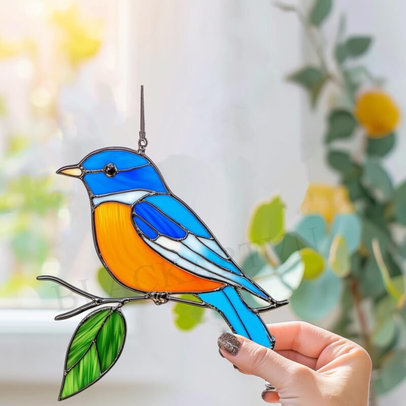 Digital Download Robin T39 ,Stained Glass Pattern,Modern Suncatcher,Diy Stained Glass,Easy art Hobby License Beginner to Intermediate - Image 2