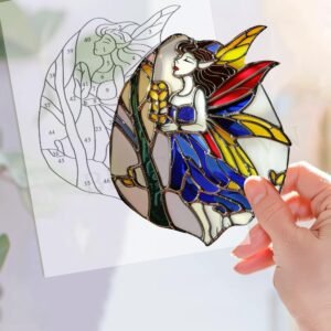 Digital Download Fairy V01, Pattern,Modern Suncatcher,Diy Stained Glass,Easy art Hobby License Beginner to Intermediate
