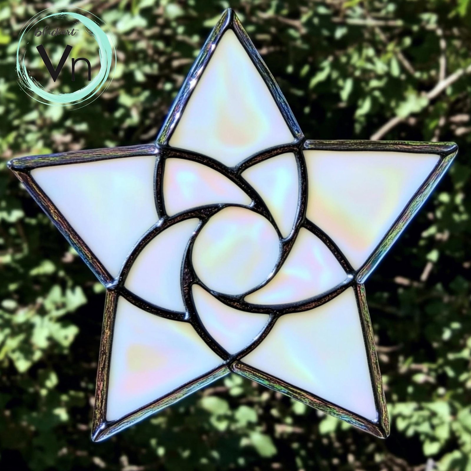 Digital Download Interfaith Tree Topper, Stained Glass Star of David T01, Modern Suncatcher, Diy Stained Glass - Image 3