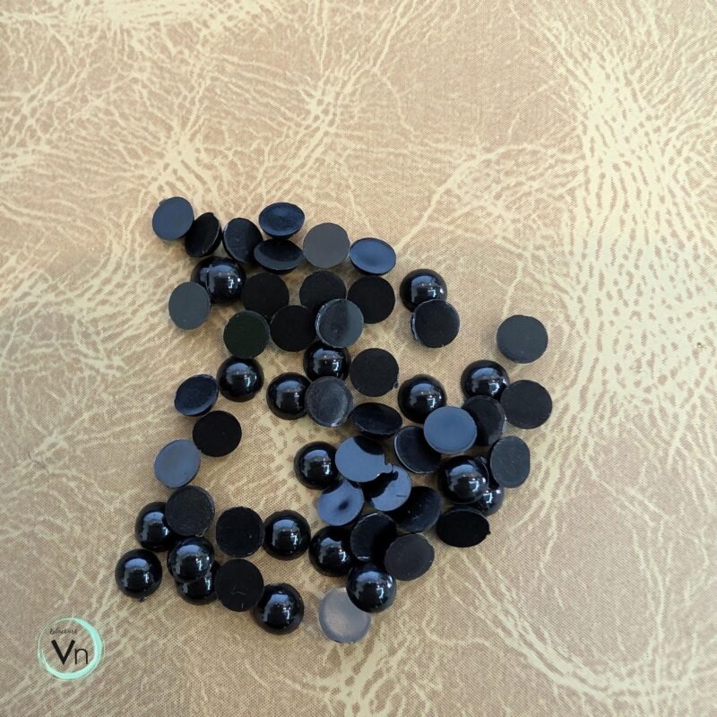 Create Beautiful eye for Stained Glass Birds 40 Pcs Black Eyes for bird Stained Glass tool  6mm, 8mm DIY Craft - Image 3