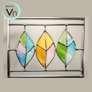 Digital Download green glass sample T01 Stained Glass Pattern, Modern Suncatcher, Diy Stained Glass
