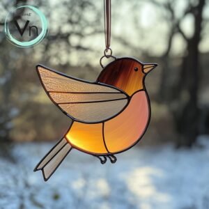 Digital Download Turdus T01,Stained Glass Pattern,Modern Suncatcher,Diy Stained Glass,Easy art Hobby License Beginner to Intermediate