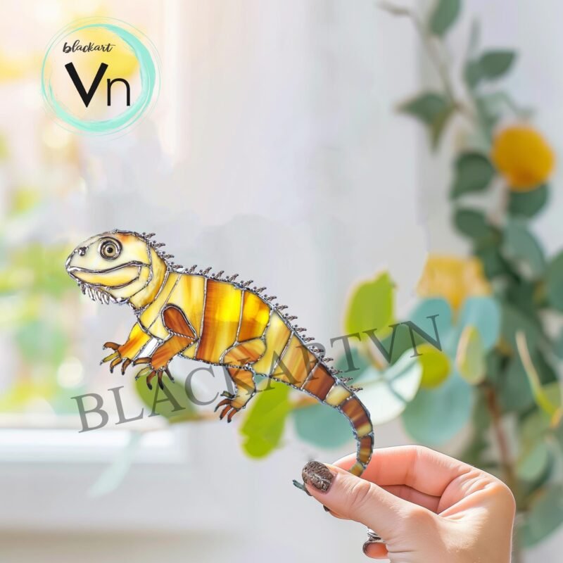 Digital Download Bearded dragons,  Stained Glass Pattern - Image 2