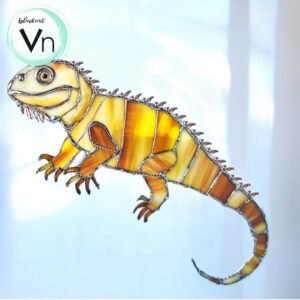 Digital Download Bearded dragons,  Stained Glass Pattern