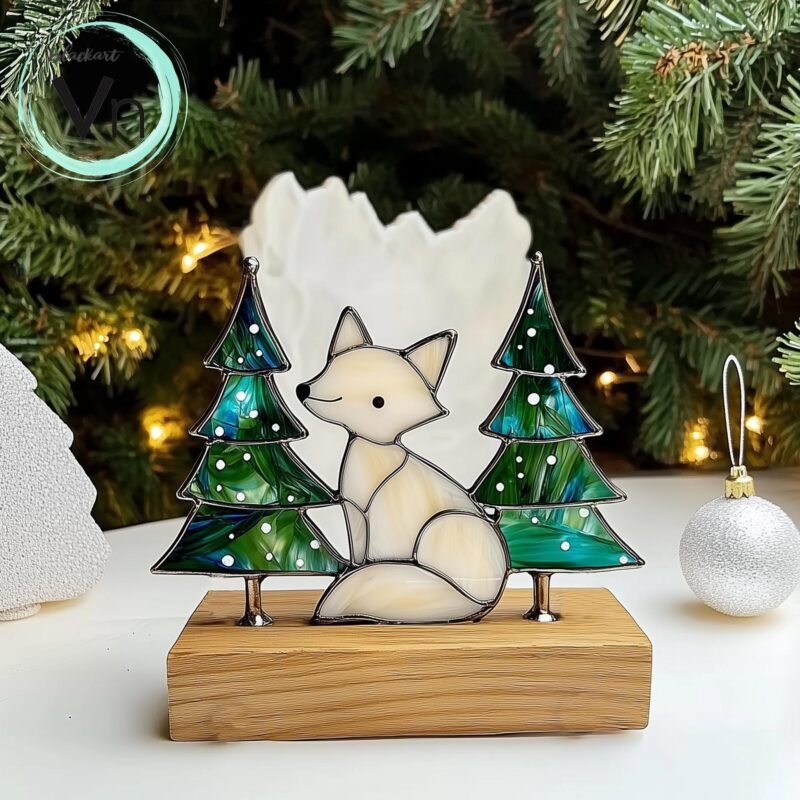 Digital Download Pan's Forest Glass Stand, Stained Glass Pattern, Modern Suncatcher, Diy , Stained Glass Windows , Christmas.