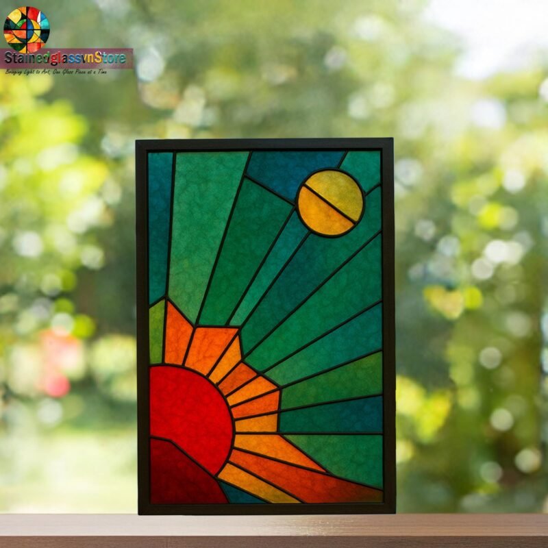 Digital file Window hanging stained glass Stained Glass Panel - Home Decor Pattern, Calla daisy Flowers Modern Suncatcher, Diy - Image 6