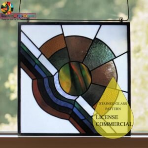 Digital file Window hanging stained glass Stained Glass Panel - Home Decor Pattern, Calla daisy Flowers Modern Suncatcher, Diy